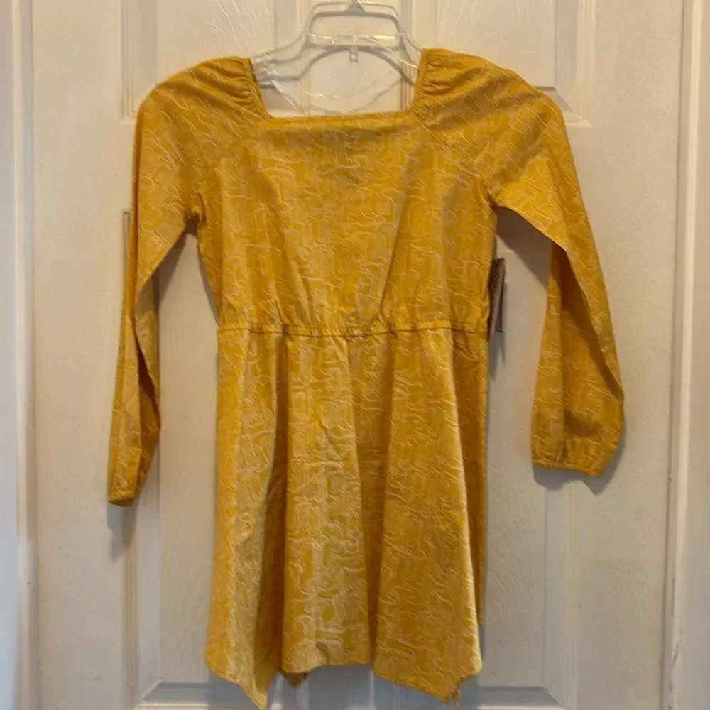 Wrangler Girl's High Low Ruffle Hem Dress, Size Large, NWT